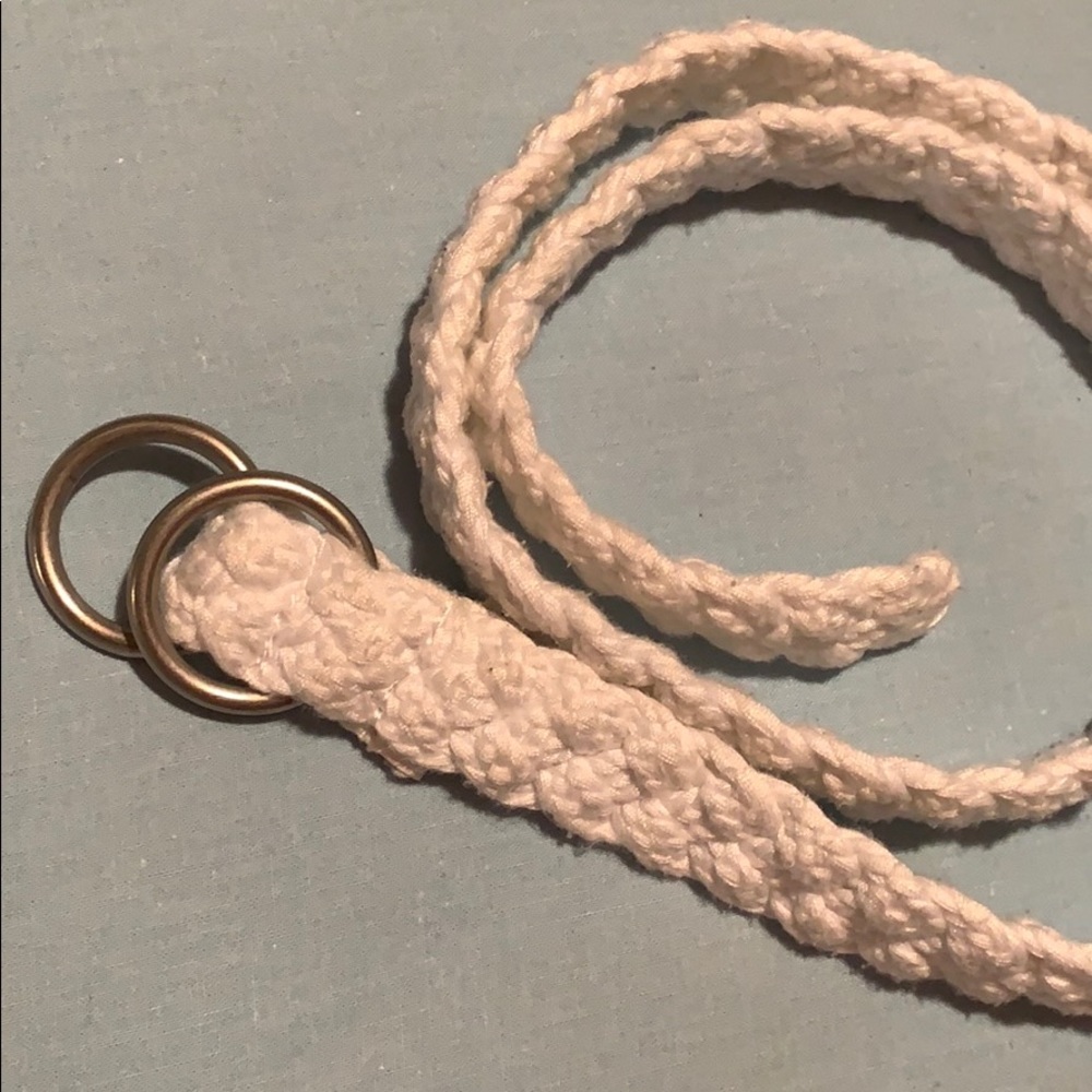 White Rope Belt.